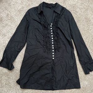 COPY - Renuar size 6 black blouse